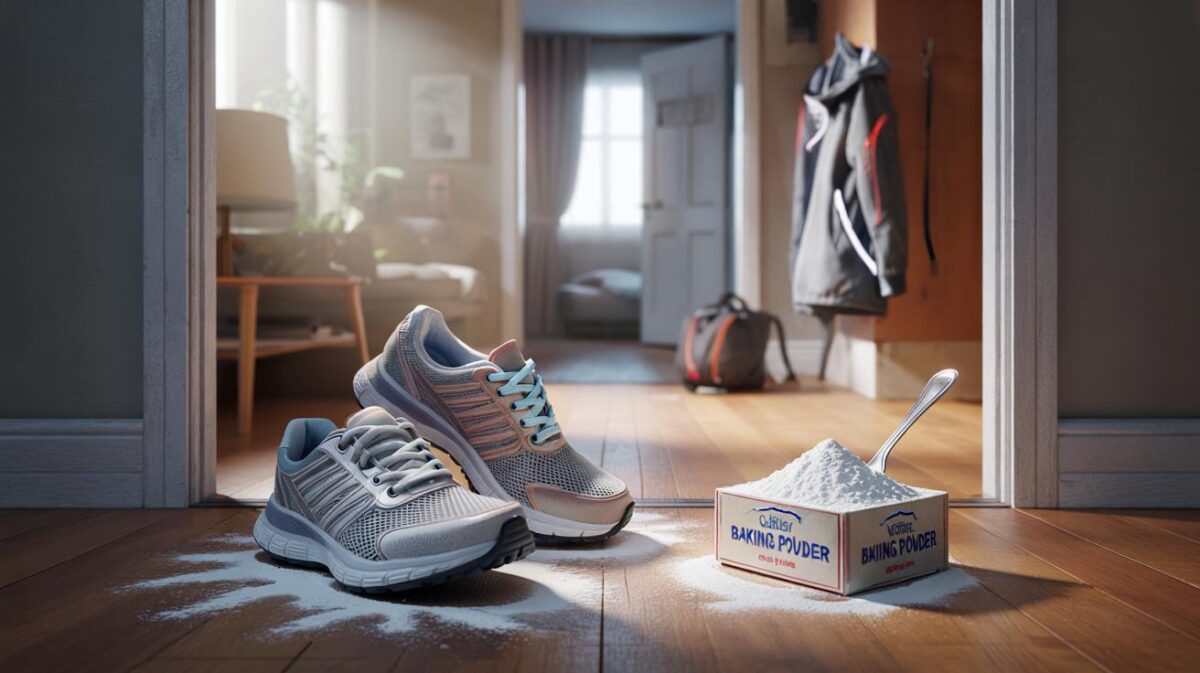 Der kleine Trick mit Backpulver im Schuh, der laut Sportlern unangenehme Gerüche reduziert