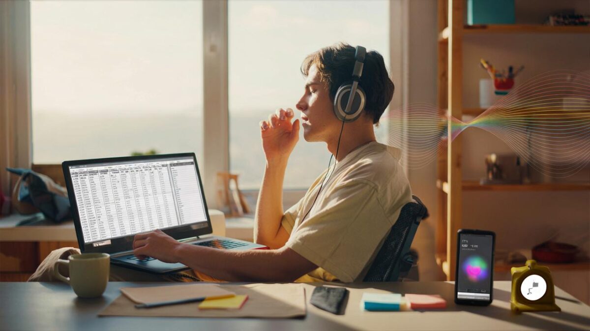 Warum dein Gehirn Musik im Hintergrund nutzt, um monotone Aufgaben leichter zu erledigen